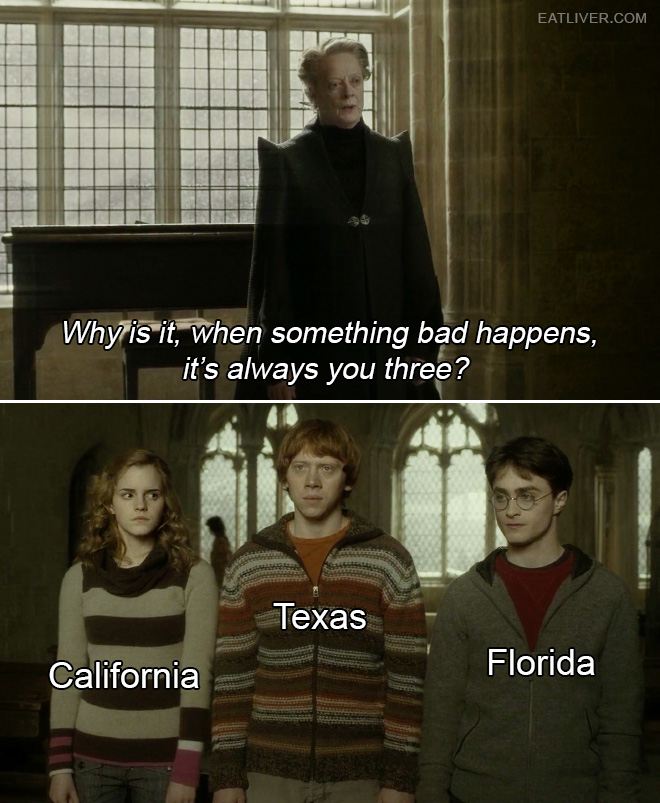 Why is it, when something bad happens, it's always you three?