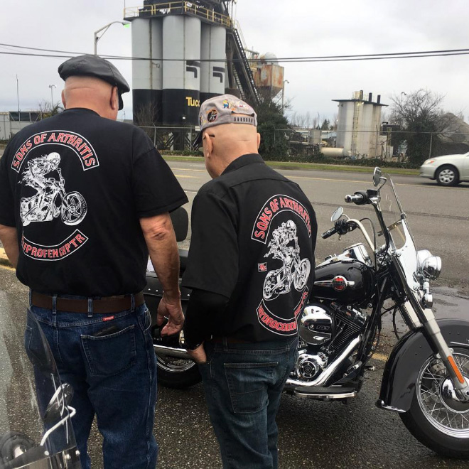 Perfect biker club for dads.