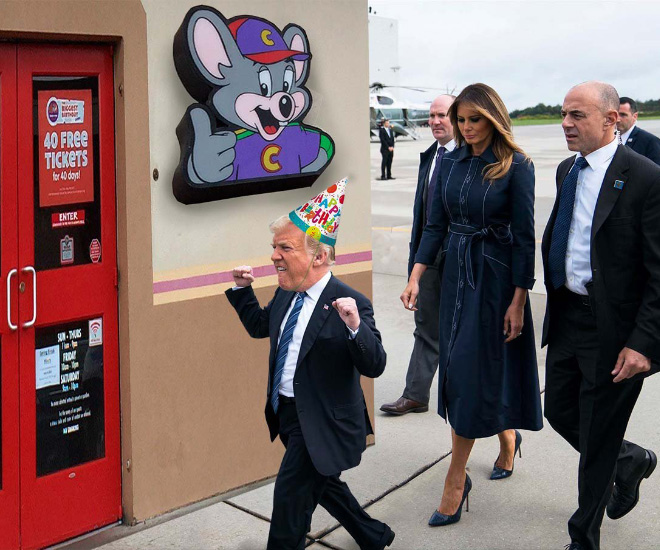 Donald Trump meets Adobe Photoshop.