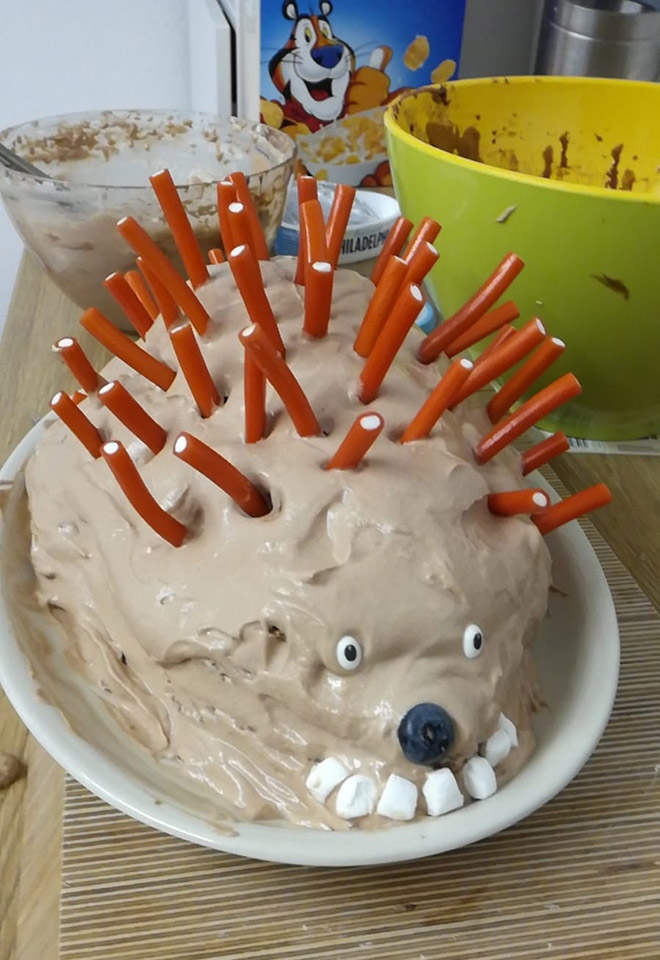 Would you eat this hedgehog cake?