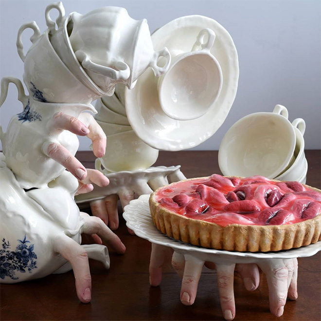 Alive ceramics that can bite back.