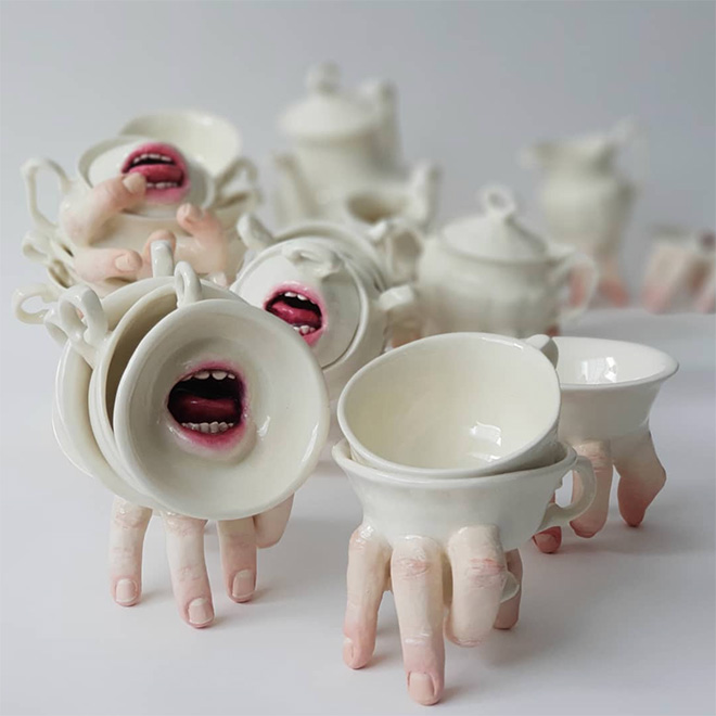 Alive ceramics that can bite back.