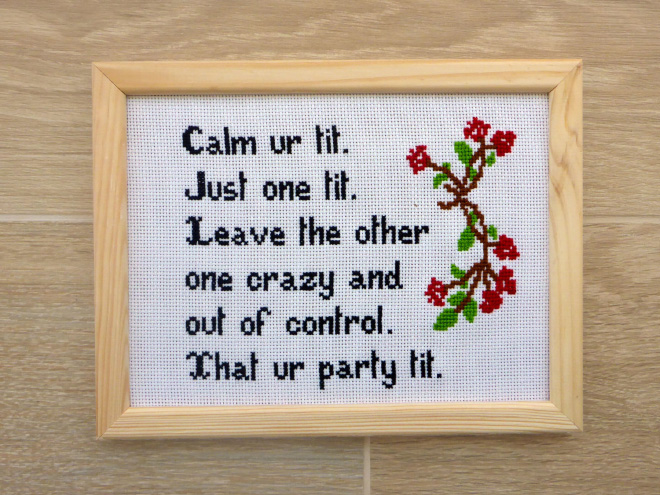 Awesome cross stitch.