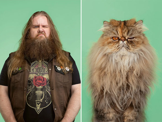 Pet and owner side-by-side.
