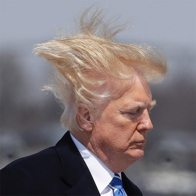 Trump always loses to wind.