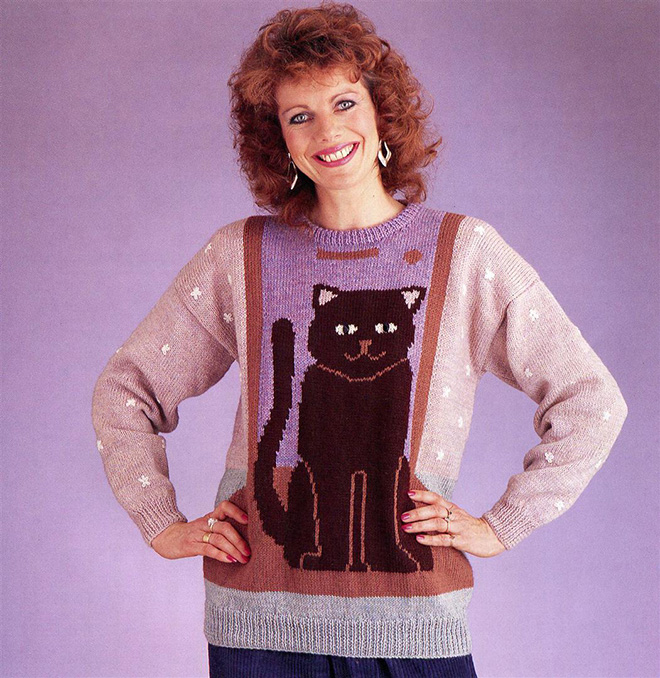 Hilariously ugly 1980s sweater.