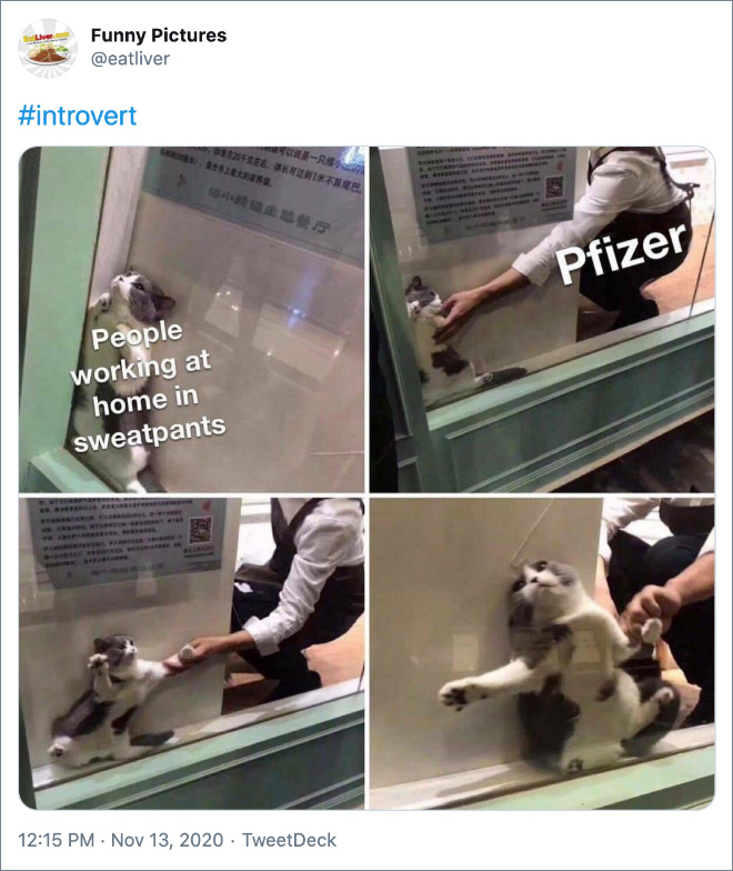 Twitter reacts to Coronavirus vaccine from Pfizer.