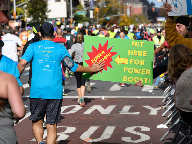 Brilliantly inspiring marathon sign.