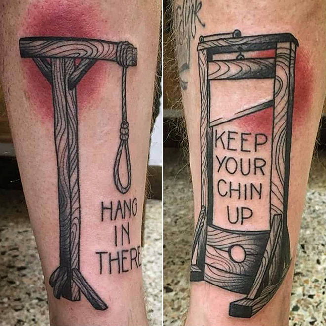 Funny tattoo idea.