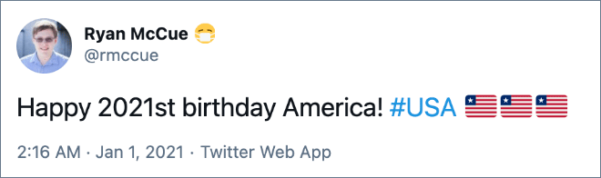 Happy birthday, USA!