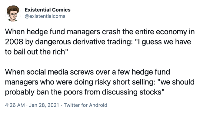 /r/Wallstreetbets vs. GameStop vs. the real Wall Street.