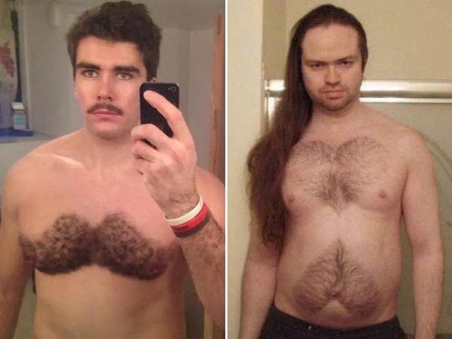 Chest hair art is the best form of art!