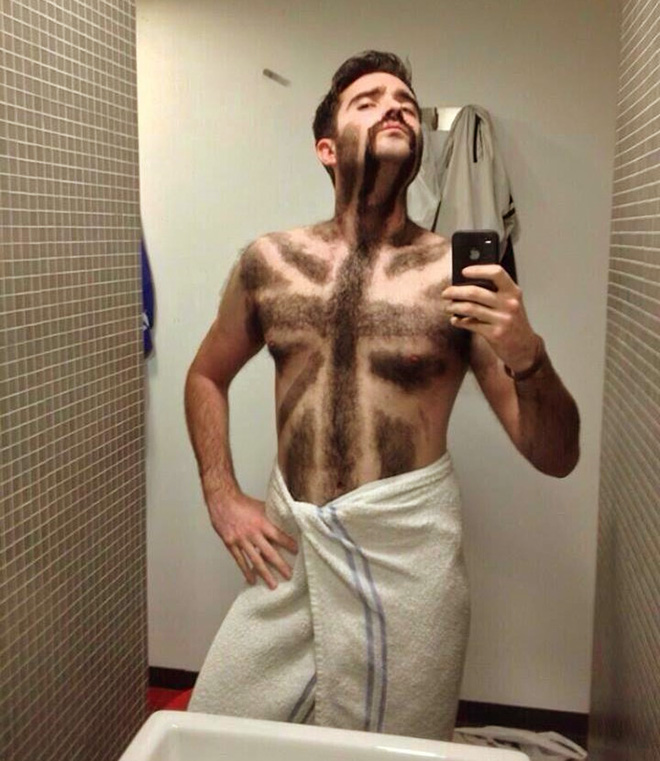 Chest hair art is the best form of art!
