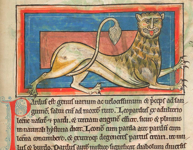 Medieval artists were terrible at drawing lions.