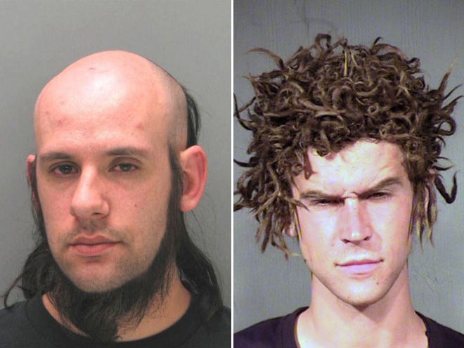 Crazy mugshot haircuts are the best haircuts.