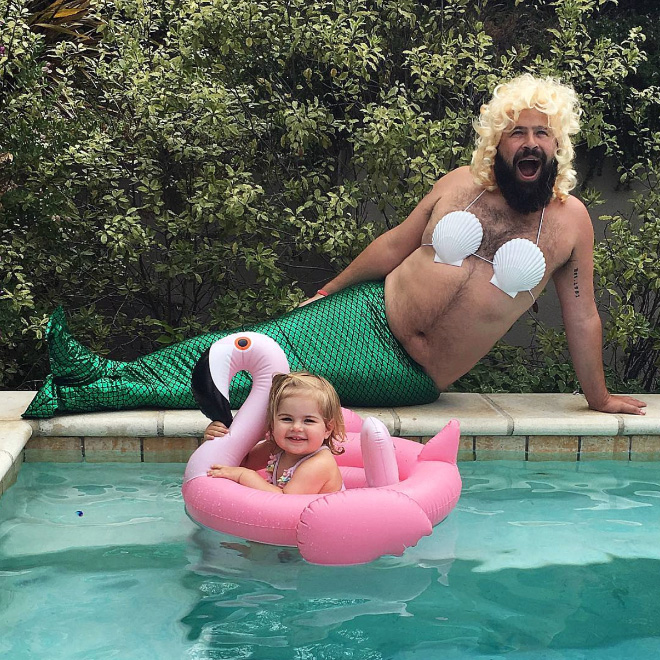 Awesome dad and daughter photo.