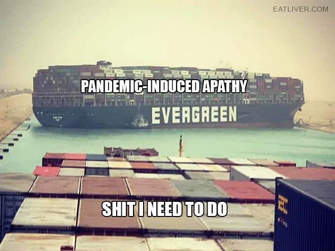 Suez Canal fail meme.