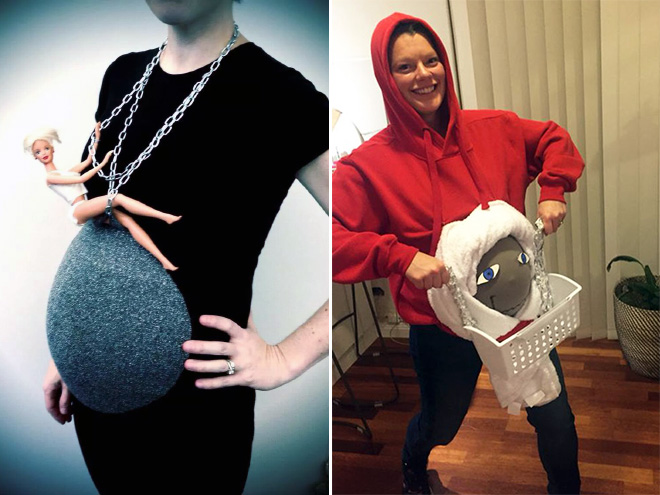 Some people have very, very weird ideas for pregnancy photos... an they are not afraid to fulfil them.