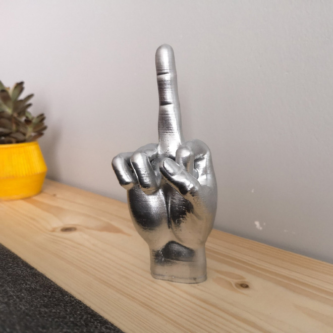 Middle finger candle.