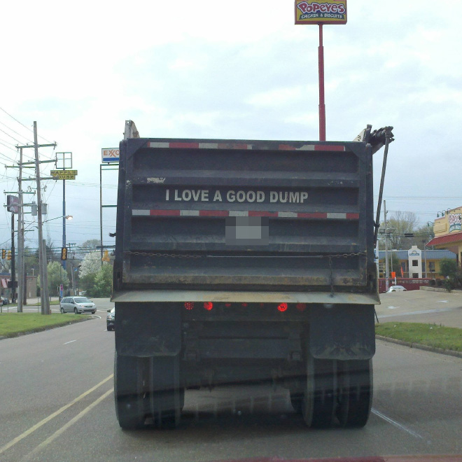 Some trucks are funnier than others...
