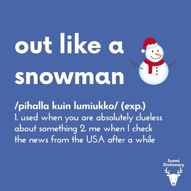 Funny Finnish saying translated.