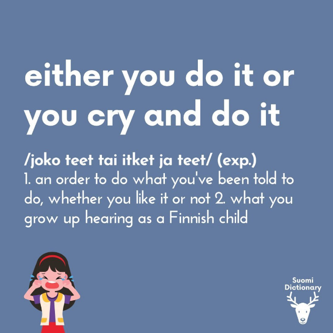 Funny Finnish saying translated.