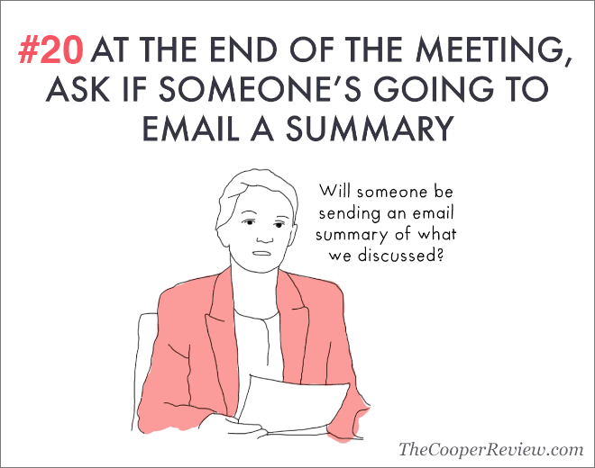 Neat trick to appear smart in meetings.