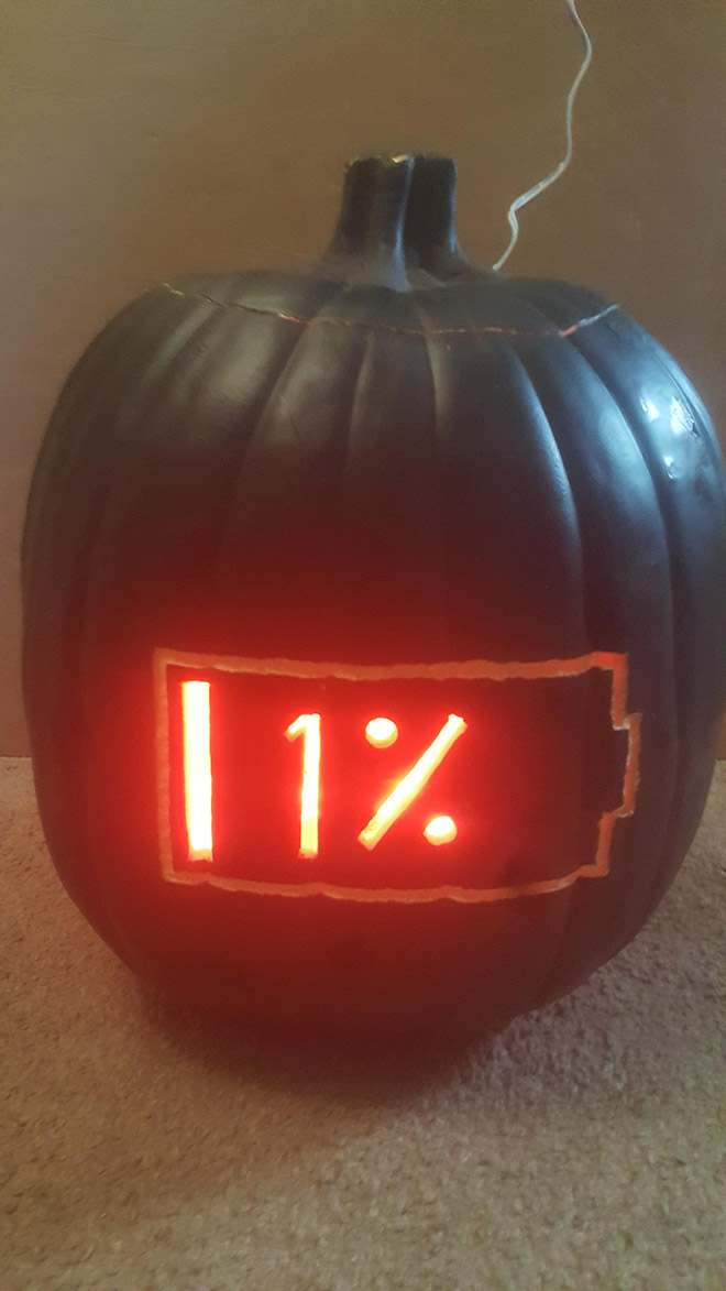 Terrifying Halloween pumpkin.