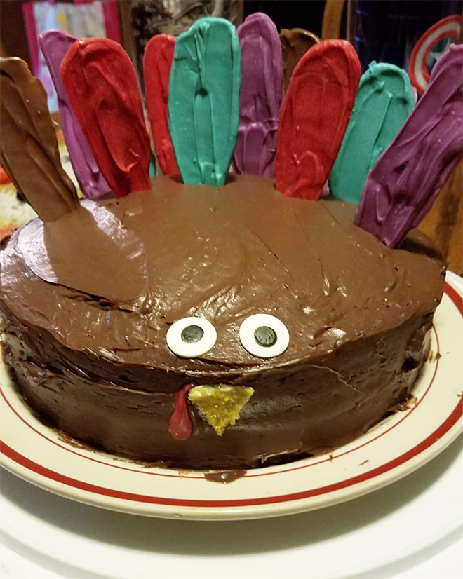 Would you eat this Thanksgiving cake?