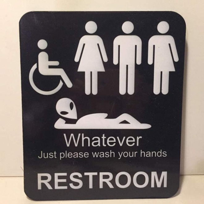 Brilliant toilet sign.