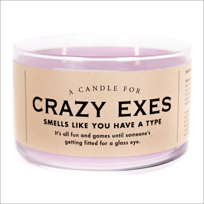 Unusually scented candle.