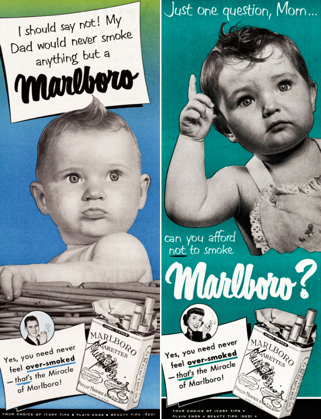 Crazy tobacco ads from the past.