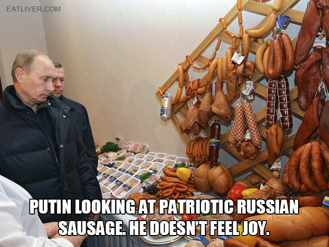 Putin looking at things.