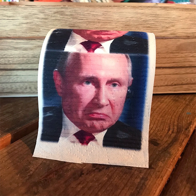 Vladimir Putin toilet paper.