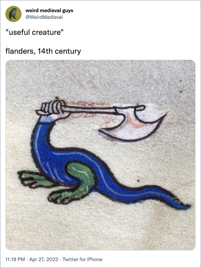 Strange medieval art.