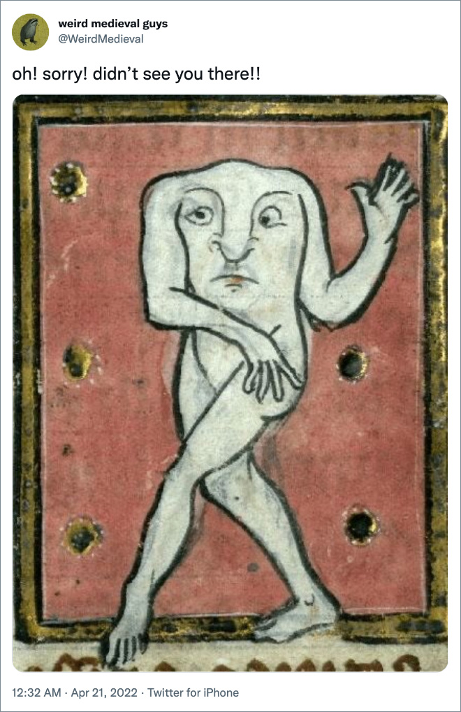 Strange medieval art.
