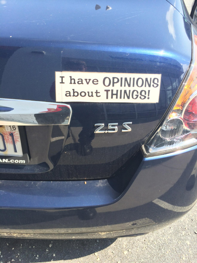 Awesome bumper sticker.