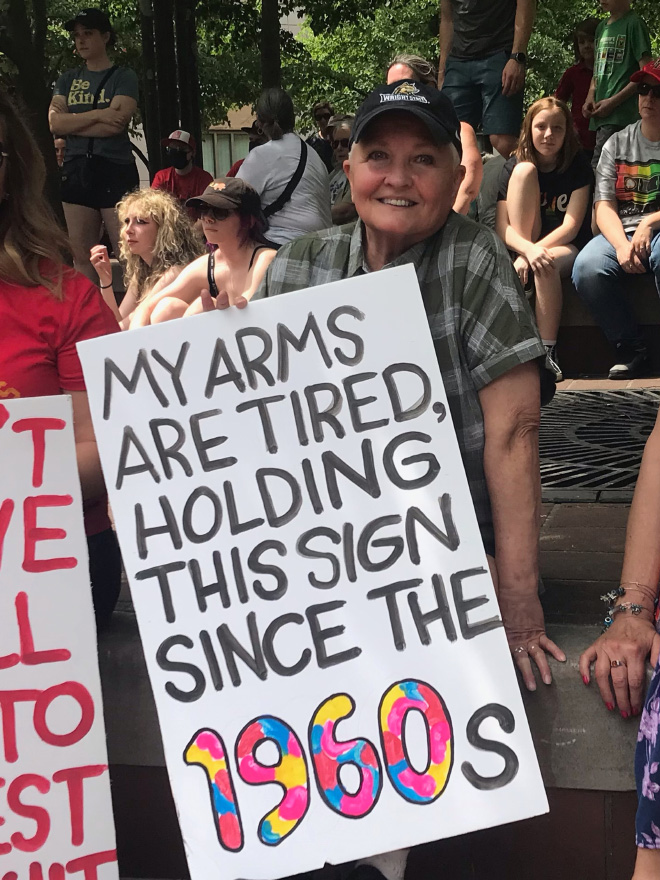 Hilarious pride sign.