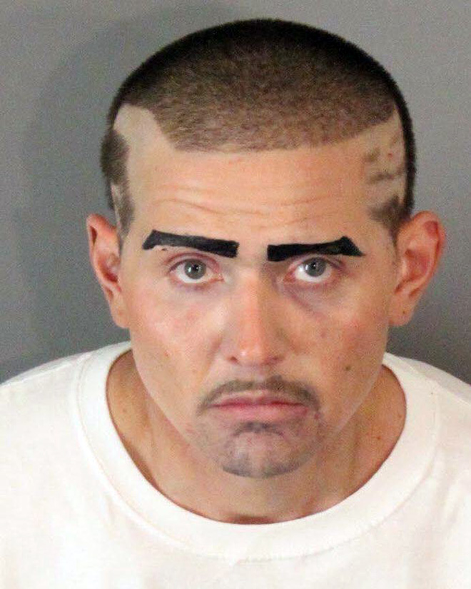 Crazy eyebrows.