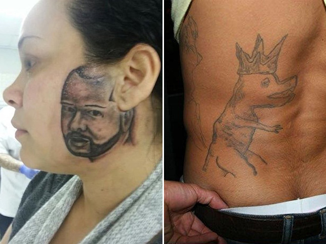 Terrible tattoos are hilarious to look at.