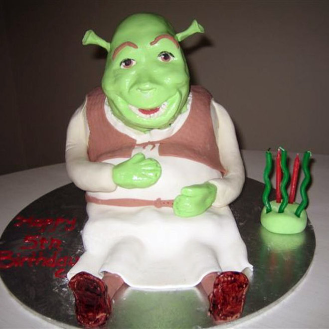 Shrek cake fail.