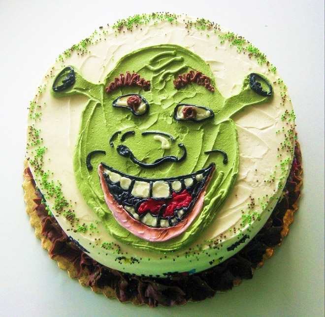 Shrek cake fail.