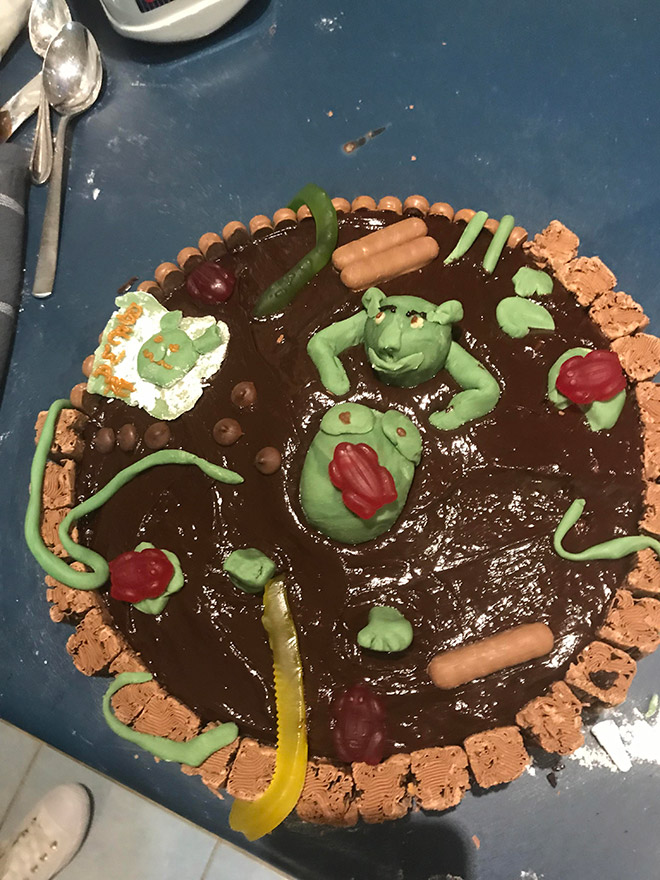 Shrek cake fail.