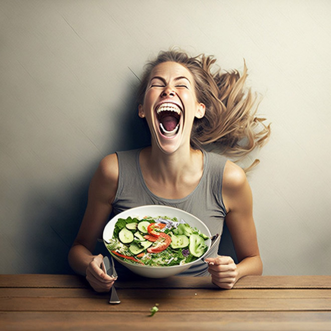 When Ai Generates Images Of Women Laughing Alone With Salad Camtrader