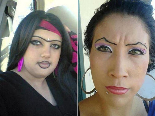 Makeup fail is the funniest kind of fail.