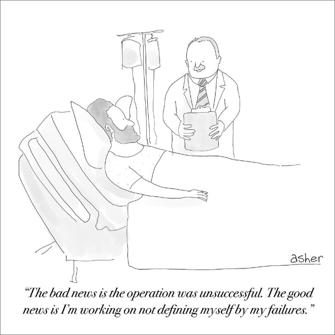 Funny cartoon by Asher Perlman.