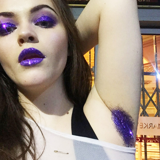 Glitter armpits. Why not?