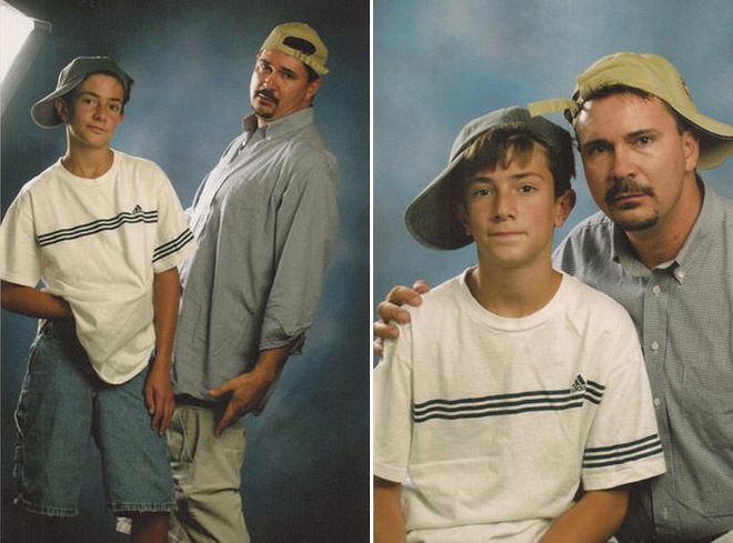 Awkward family photos.