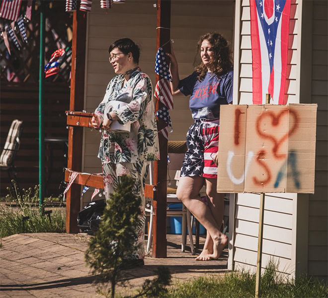 Polish people LARPing as Americans.