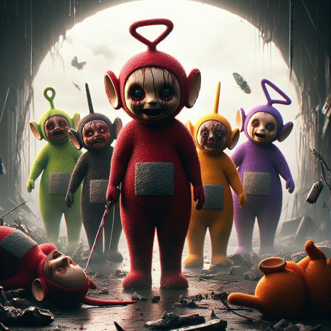 Teletubbies from hell.